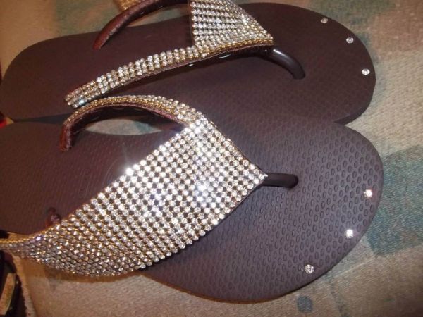 Havaianas com Manta de Strass