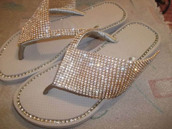 Havaianas com Manta de Strass